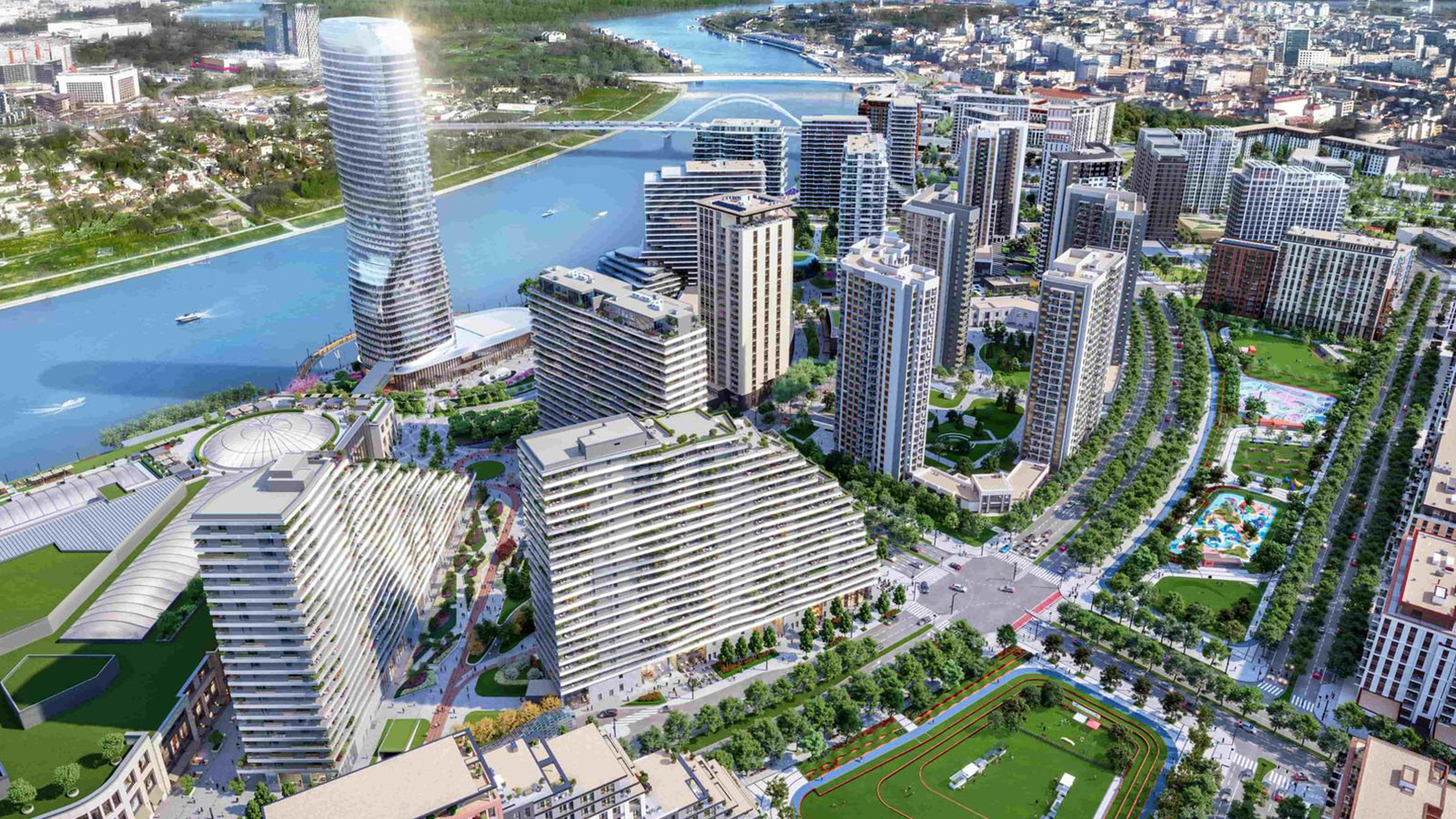 SK 2 Landscaping – Belgrade Waterfront – Spoljna rasveta